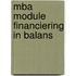 MBA module financiering in balans
