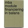 MBA module financiering in balans door Tom van Vlimmeren