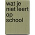 Wat je niet leert op school