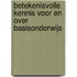 Betekenisvolle kennis voor en over Basisonderwijs