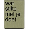 Wat stilte met je doet door Petra van Rijn