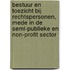 Bestuur en toezicht bij rechtspersonen, mede in de semi-publieke en non-profit sector