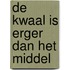 De kwaal is erger dan het middel