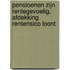 Pensioenen zijn rentegevoelig, afdekking renterisico loont
