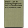 Analyse van de onderwijsloopbanen van studenten in het Amsterdamse mbo. by Pjotr Koopman