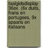 Taalgidsdisplay 36ex. (6x Duits, Frans en Portugees, 9x Spaans en Italiaans