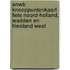 ANWB knooppuntenkaart fiets Noord-Holland, Wadden en Friesland west