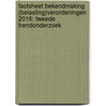 Factsheet bekendmaking (belasting)verordeningen 2016: tweede trendonderzoek door Tamara Swint