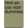 HTML en CSS voor Dummies by Jeff Noble