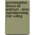Plannerpakket Deluxe A5 platinum - leren agendaomslag met vulling