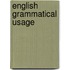 English grammatical usage