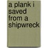 A plank I saved from a shipwreck