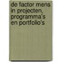 De factor mens in projecten, programma's en portfolio's