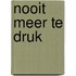 Nooit meer te druk
