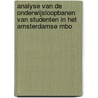 Analyse van de onderwijsloopbanen van studenten in het Amsterdamse mbo door Pjotr Koopman