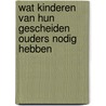 Wat kinderen van hun gescheiden ouders nodig hebben door Kita Bronda