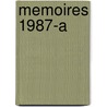 Memoires 1987-A by Willem Oltmans