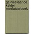 Ga niet naar de kelder meeluisterboek