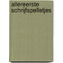 Allereerste schrijfspelletjes