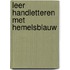 Leer handletteren met hemelsblauw
