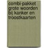 Combi-pakket grote woorden bij kanker en troostkaarten