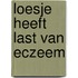 Loesje heeft last van eczeem