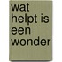 Wat helpt is een wonder
