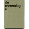 De Chronologie II door Jozef de Vliegher