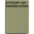 Schrijven van beleidsnotities