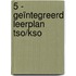 5 - geïntegreerd leerplan tso/kso