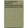 De opleiding tot specialist ouderengeneeskunde beoordeeld anno 2016 door R. Batenburg