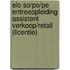 ELO SO/PO/PE Entreeopleiding Assistent verkoop/retail (licentie)