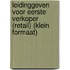 Leidinggeven voor Eerste verkoper (Retail) (klein formaat)