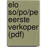 ELO SO/PO/PE Eerste verkoper (pdf) door Onbekend