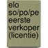 ELO SO/PO/PE Eerste verkoper (licentie)