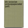 ELO SO/PO/PE Verkoopspecialist (pdf) by Unknown