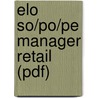 ELO SO/PO/PE Manager retail (pdf) door Onbekend