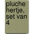 Pluche hertje, set van 4