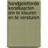 Handgeletterde kerstkaarten om te kleuren en te versturen