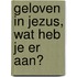 Geloven in Jezus, wat heb je er aan?