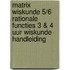 Matrix Wiskunde 5/6 Rationale functies 3 & 4 uur wiskunde Handleiding