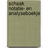 Schaak notatie- en analyseboekje