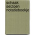 Schaak seizoen notatieboekje