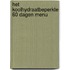 Het koolhydraatbeperkte 60 dagen menu