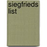 Siegfrieds List door Jamai de Visser
