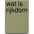 Wat is Rijkdom
