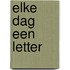 Elke dag een letter