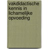 Vakdidactische kennis in lichamelijke opvoeding door Rosalie Coolkens