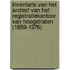 Inventaris van het archief van het registratiekantoor van Hoogstraten (1859-1976)