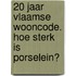 20 jaar Vlaamse Wooncode. Hoe sterk is porselein?